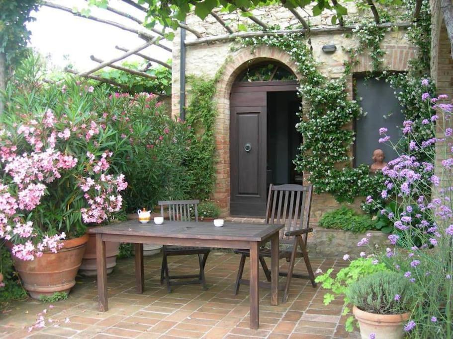 Mimosa At Pietraie A Nice Studio With Terrace On The Valley Montecastelli Pisano Экстерьер фото